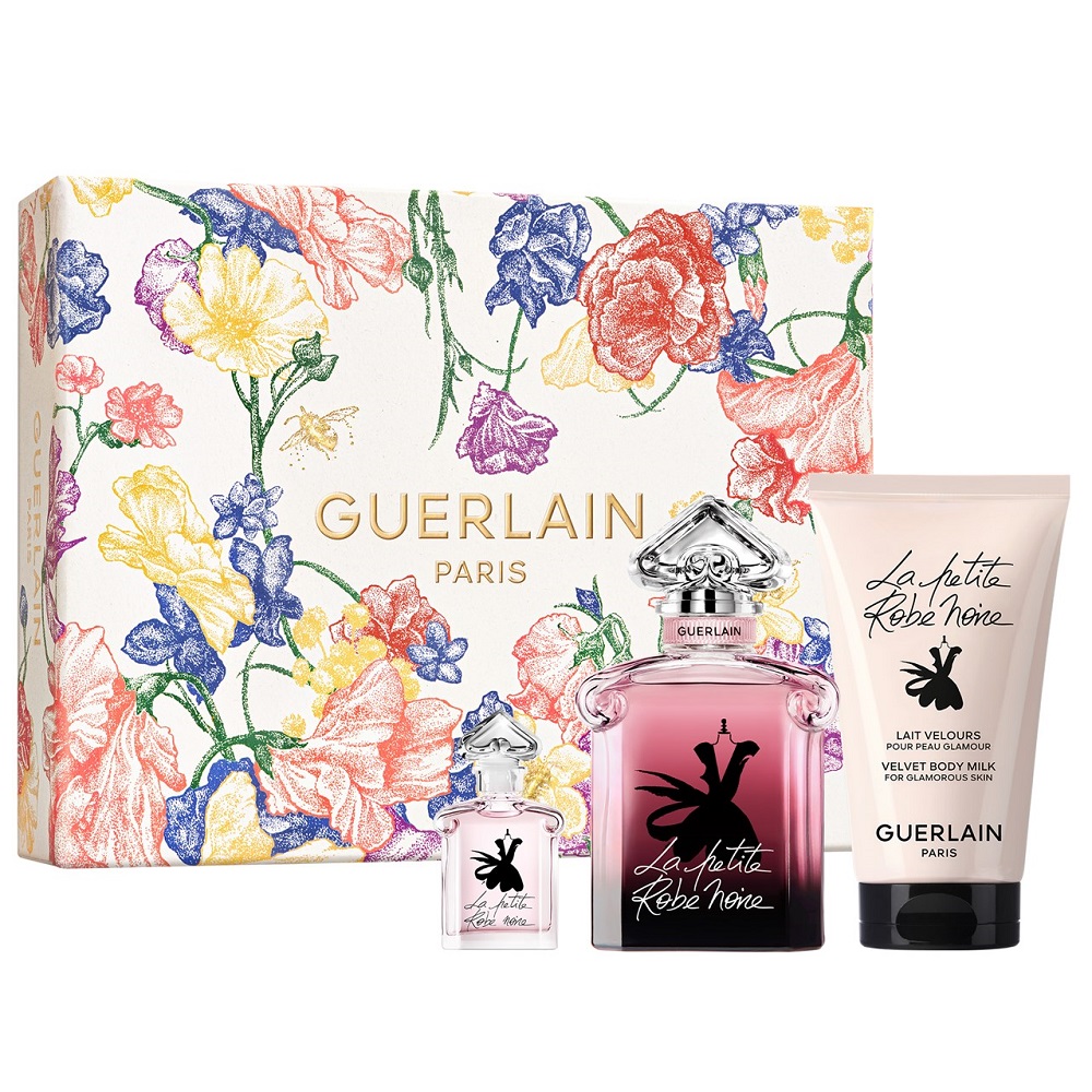 48070641732274902 La Petite Robe Noire Intense zestaw woda perfumowana spray 50ml + miniatura wody perfumowanej 5ml + balsam do ciała 75ml - obrazek 1