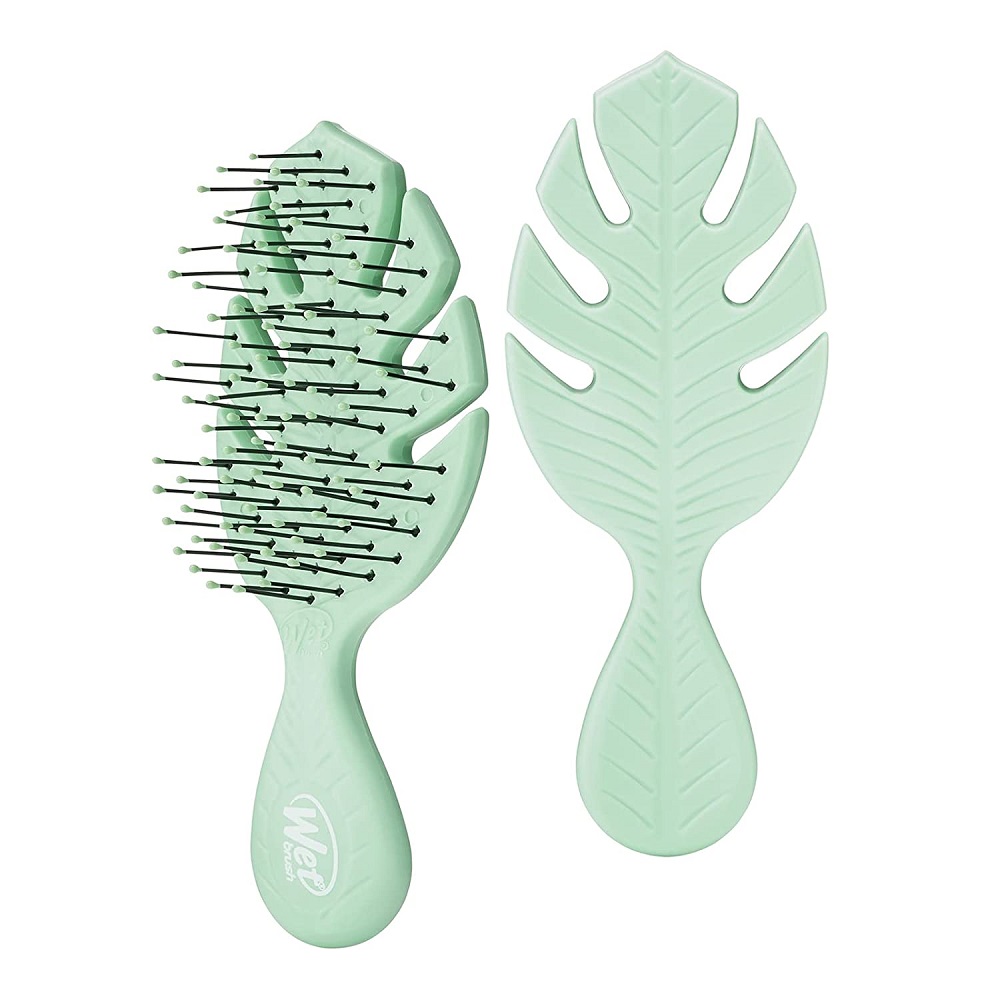 48074301659341264 Go Green Mini Detangler Brush szczotka do włosów Green - obrazek 1