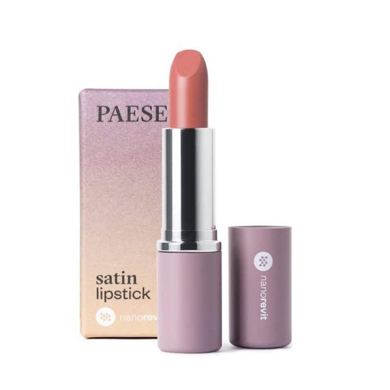 48183521582621638 Nanorevit Satin Lipstick satynowa pomadka do ust 22 Peach Kiss 4.3g - obrazek 1