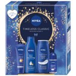 Timeless Classic zestaw krem do rąk 100ml + żel pod prysznic 250ml + antyperspirant roll-on 50ml + mleczko do ciała 250ml
