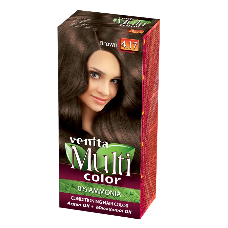 48352171677827210 MultiColor pielęgnacyjna farba do włosów 4.17 Brąz - obrazek 1
