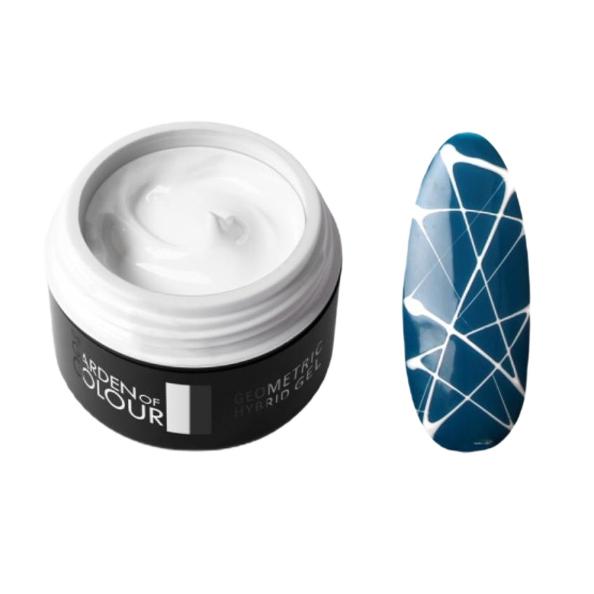 4837981711089943 The Garden of Colour Geometric Hybrid Gel żel hybrydowy do zdobień White 5g - obrazek 1