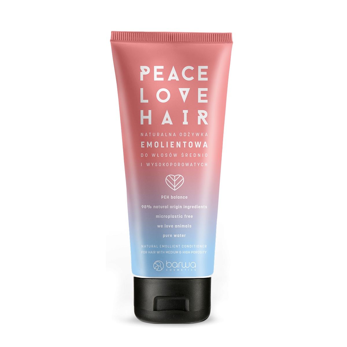 48499971678371898 Peace Love Hair naturalna odżywka emolientowa do włosów średnio i wysokoporowatych 180ml - obrazek 1