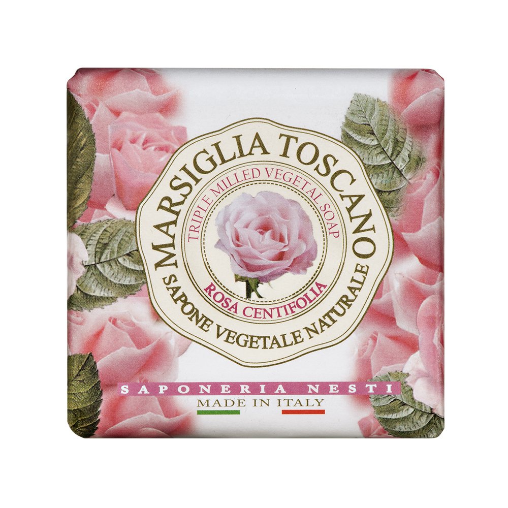 48530201678267410 Marsiglia Toscano Rosa Centifolia naturalne mydło toaletowe 200g - obrazek 1