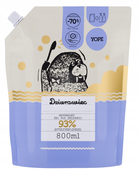 4853821625802634 Naturalny żel pod prysznic Dziurawiec Refill 800ml - obrazek 1