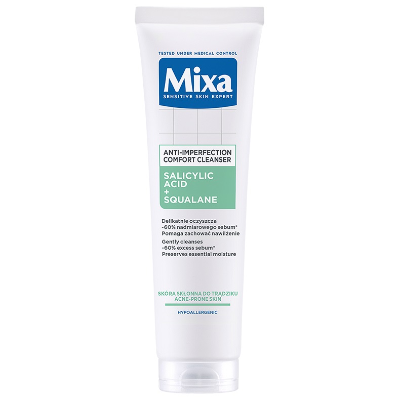 48544361730404060 Comfort Cleanser żel oczyszczający do twarzy przeciw niedoskonałościom Kwas salicylowy + Skwalan 150ml - obrazek 1
