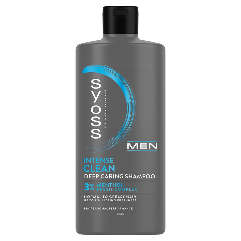 48591801770302171 Men Intense Clean szampon do włosów normalnych i przetłuszczających się 440ml - obrazek 1