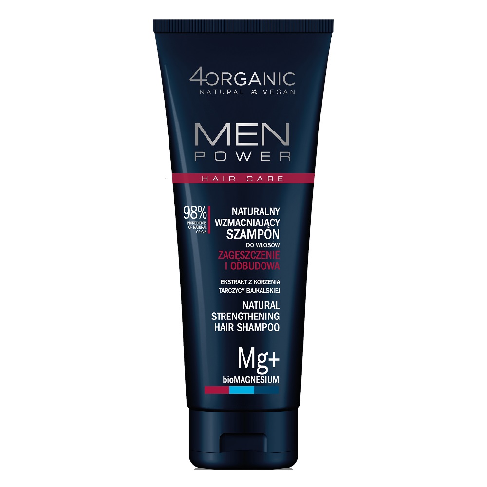 48716631687961336 Men Power naturalny wzmacniający szampon do włosów Zagęszczenie i Odbudowa 250ml - obrazek 1