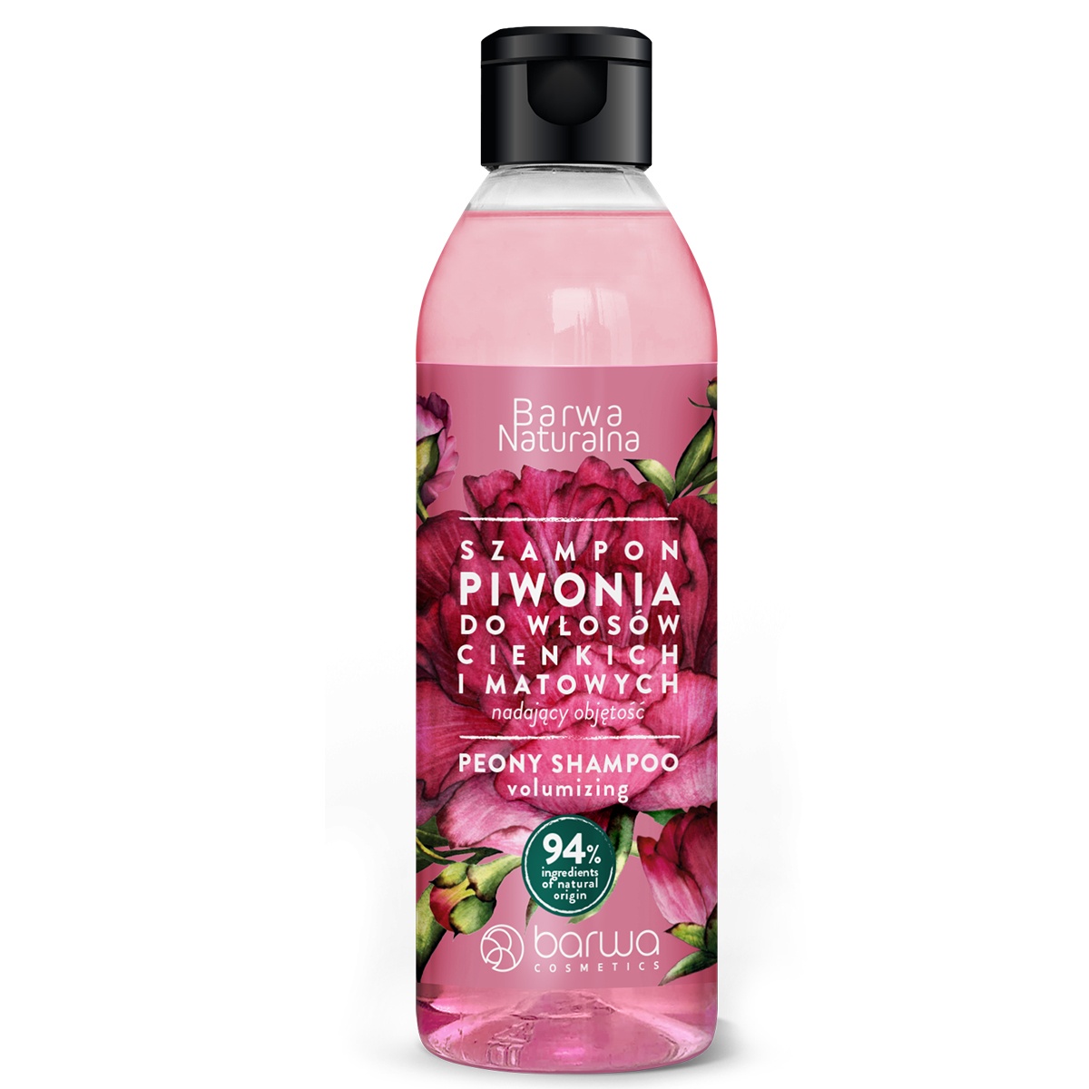 48768321651067127 Naturalna szampon do włosów cienkich i matowych Piwonia 300ml - obrazek 1