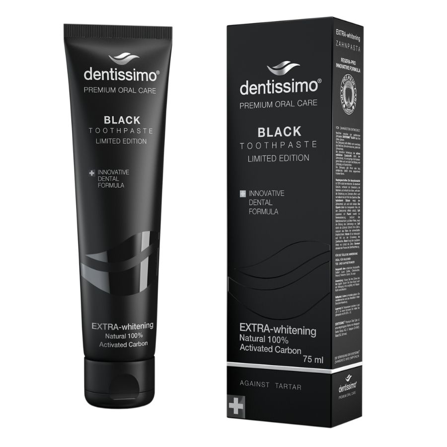 48769471659106825 Black Extra Whitening Toothpaste wybielająca pasta do zębów z węglem aktywnym 75ml - obrazek 1