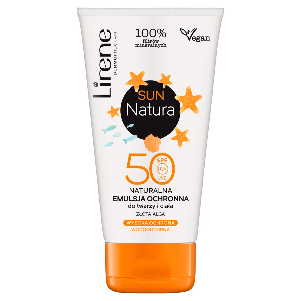 48920961623044178 Sun Natura SPF50 naturalna emulsja ochronna do twarzy i ciała 120ml - obrazek 1