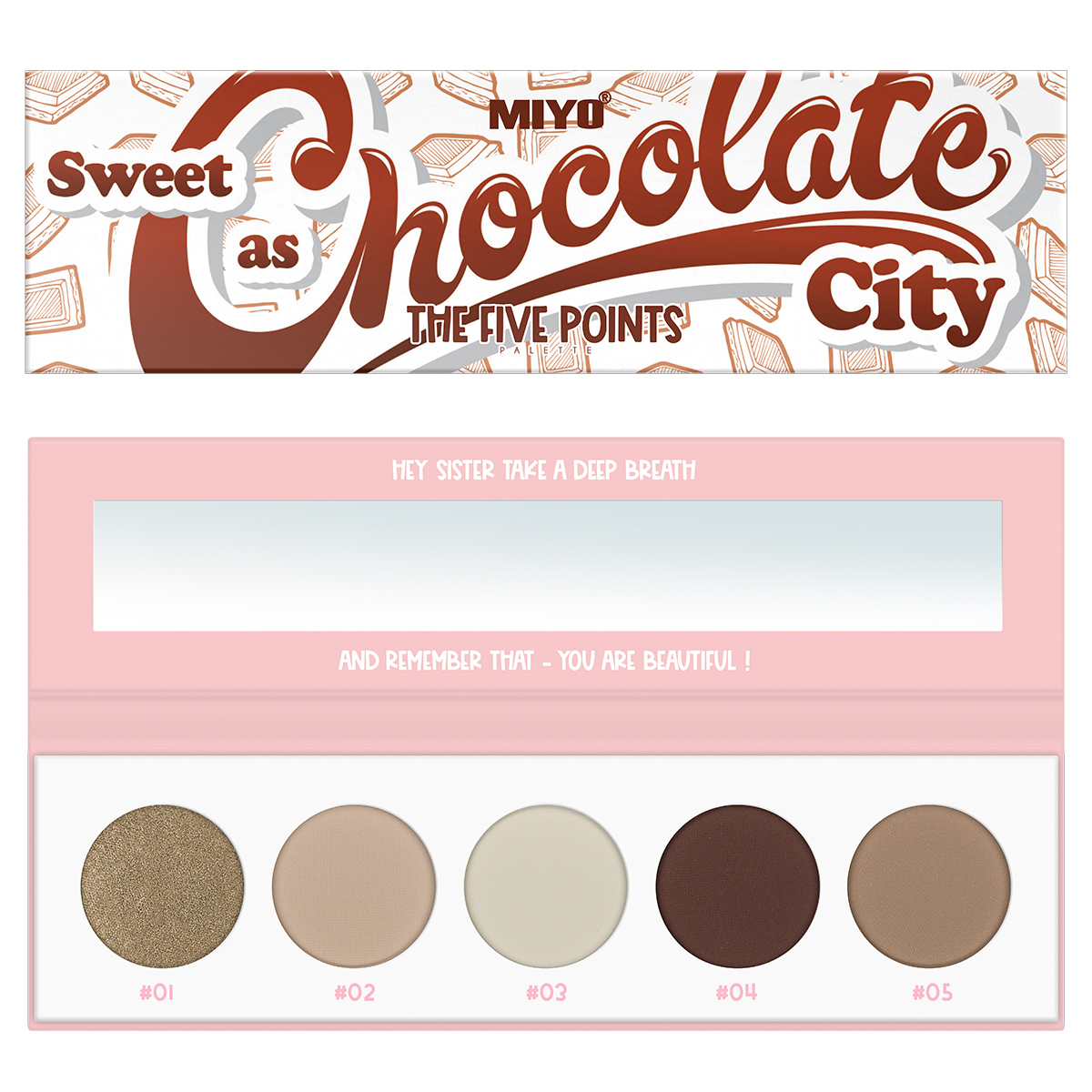 48955311683217954 The Five Points Palette paleta cieni do powiek Sweet as Chocolate City 6.5g - obrazek 1