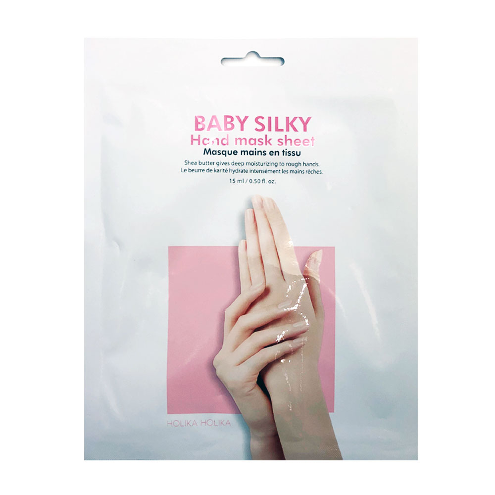 49012501662436443 Baby Silky Hand Mask Sheet regenerująco-nawilżająca maseczka do rąk w formie bawełnianych rękawiczek 15ml - obrazek 1