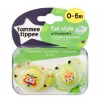 Fun Style smoczek uspokajający 0-6m Żółty 2szt.