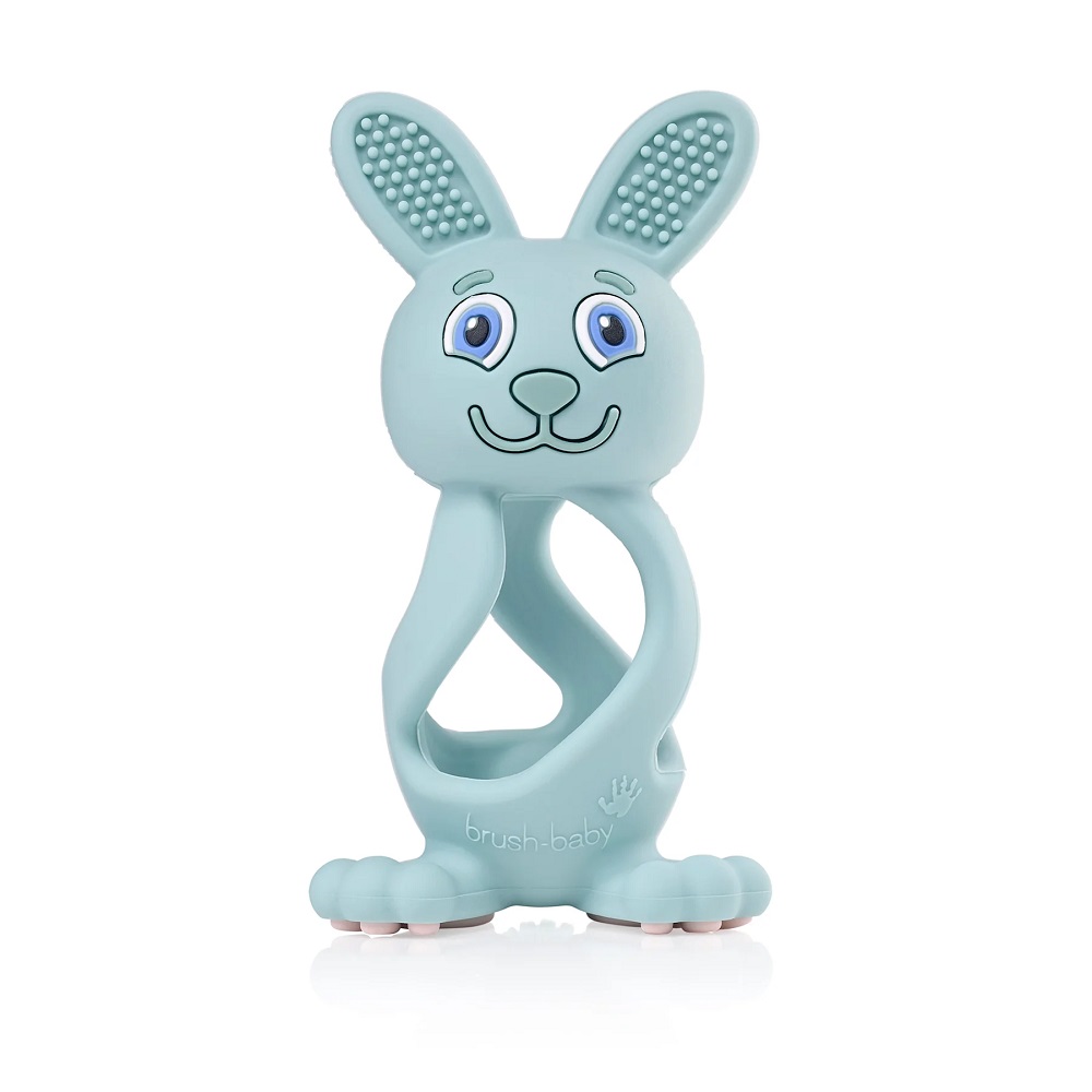 49168791765828603 Bobbie Bunny Teether zabawka-gryzak dla niemowląt Eucalyptus Green - obrazek 1