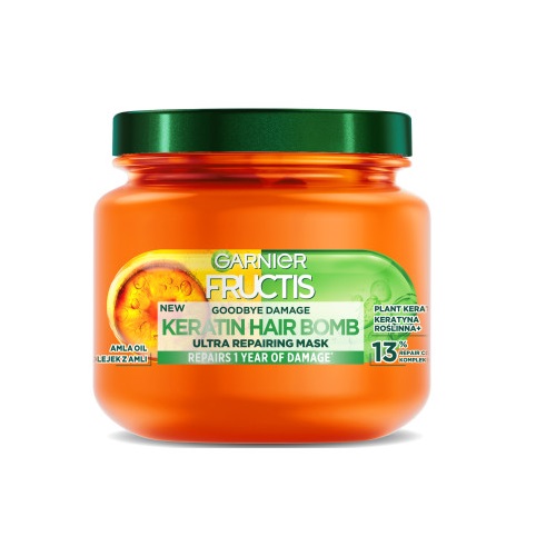 49186591684925573 Fructis Goodbye Damage Keratin Hair Bomb odbudowująca maska do włosów 320ml - obrazek 1