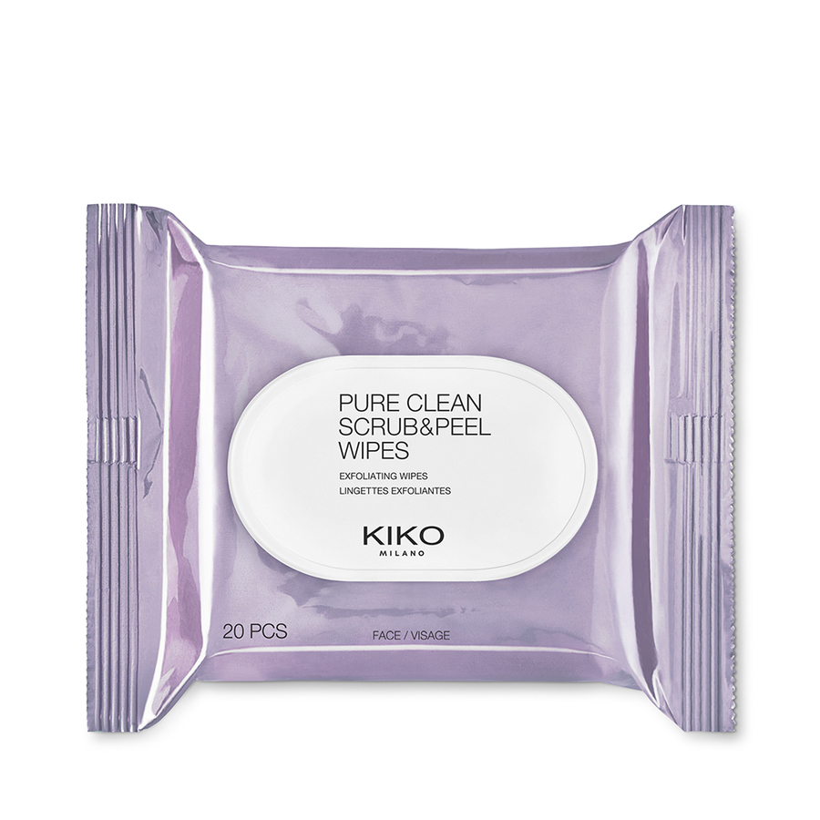 PURE CLEAN WIPES Pure Clean Scrub & Peel chusteczki złuszczająco-odświeżające do twarzy 20szt - obrazek 1