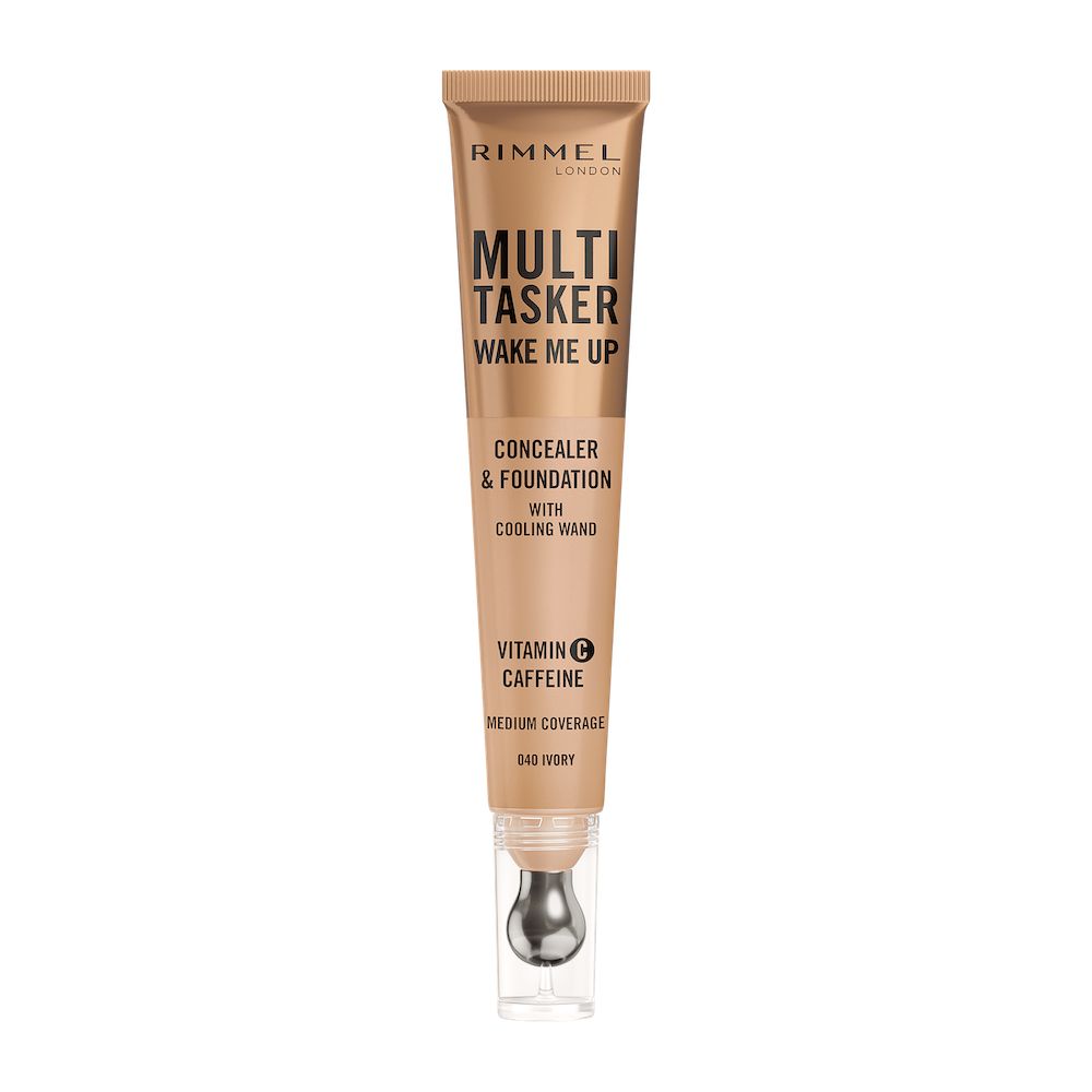 49292361733289814 Multi-Tasker Wake Me Up rozświetlający korektor z masującym aplikatorem 040 Ivory 20ml - obrazek 1