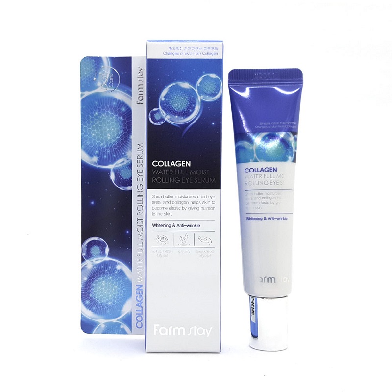 4939041611561265 Collagen Water Full Moist Rolling Eye Serum kolagenowe serum pod oczy z końcówką rolującą 25ml - obrazek 1