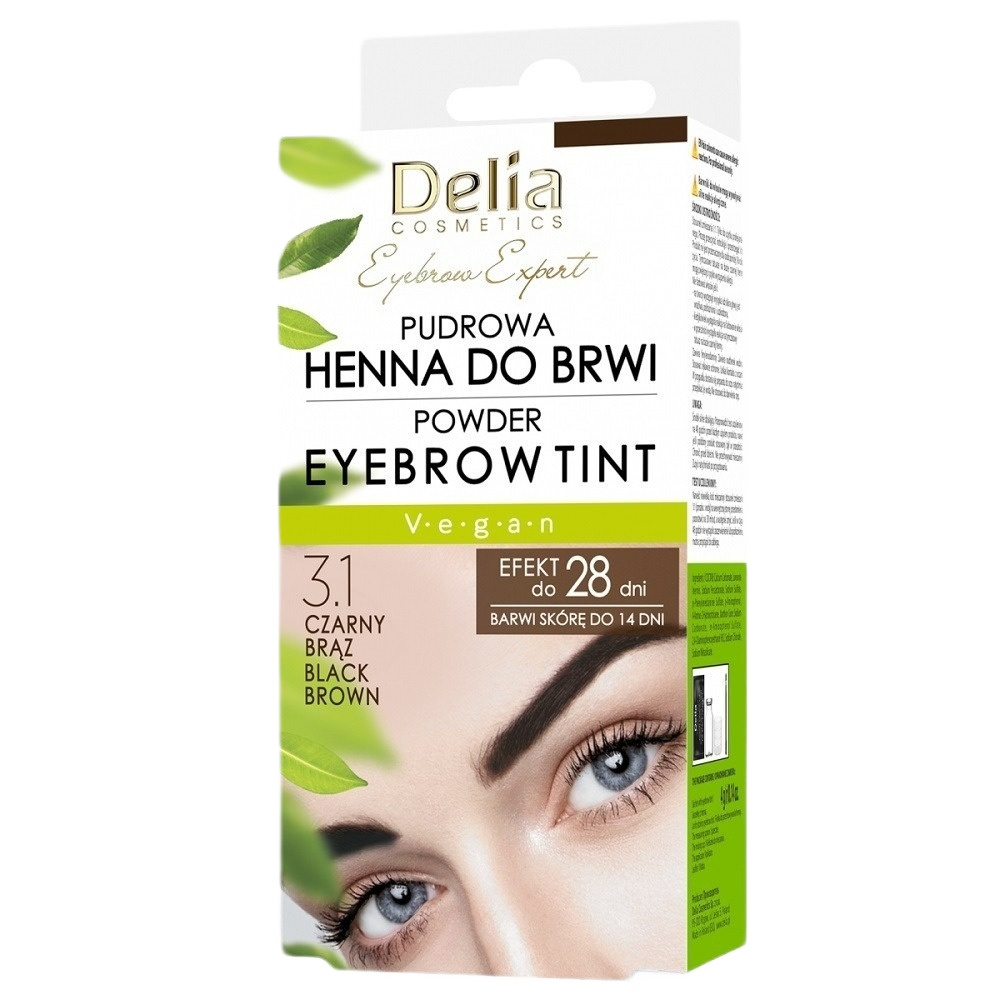 494171725863878 Eyebrow Expert pudrowa henna do brwi 3.1 Czarny Brąz 4g - obrazek 1