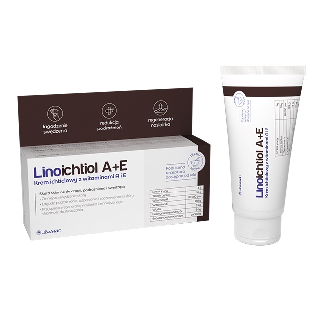 49477361760332411 Linoichtiol A+E krem ichtiolowy z witaminami A i E 50g - obrazek 1