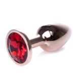 Butt Plug Collection Jewellery metalowy korek analny Silver Red