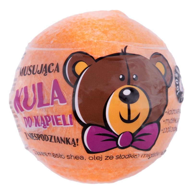 49689181605608028 Kula musująca do kąpieli z niespodzianką Pomarańczowa 120g - obrazek 1