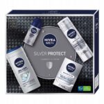 Men Silver Protect zestaw pianka do golenia 200ml + żel pod prysznic 250ml + balsam po goleniu 100ml + antyperspirant roll-on 50ml