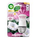 Essential Oils elektryczny odświeżacz powietrza i wkład Księżycowa Lilia Otulona Satyną 19ml