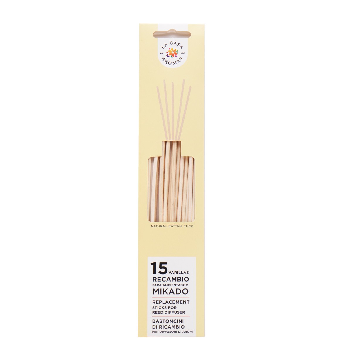 49892671661425655 Mikado Rattan Stick zapasowe patyczki do olejków zapachowych 15szt. - obrazek 1