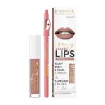 Oh! My Velvet Lips Liquid Matt Lip Kit zestaw matowa pomadka w płynie 4.5ml + konturówka do ust 1szt 11 Cookie Milkshake