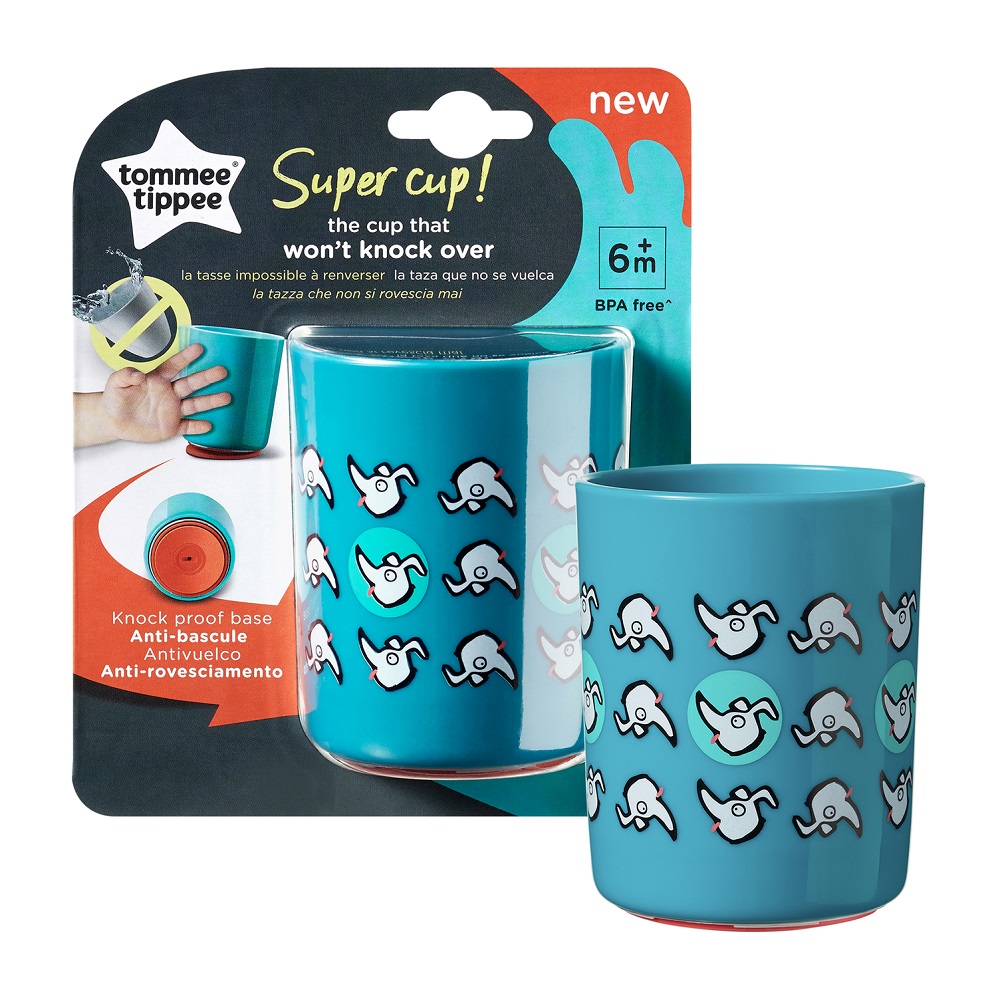 49973781663315394 Super Cup kubek z przyczepną podstawą 6m+ Zielony 190ml - obrazek 1