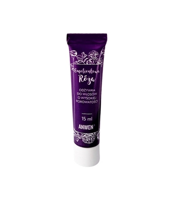 49996751615471805 Mini odżywka do włosów o wysokiej porowatości Emolientowa Róża 15ml - obrazek 1