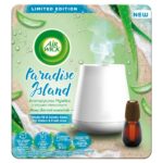Essential Mist Aroma Paradise Island automatyczny odświeżacz powietrza + wkład o zapachu wody fiji i świeżego aloesu 20ml