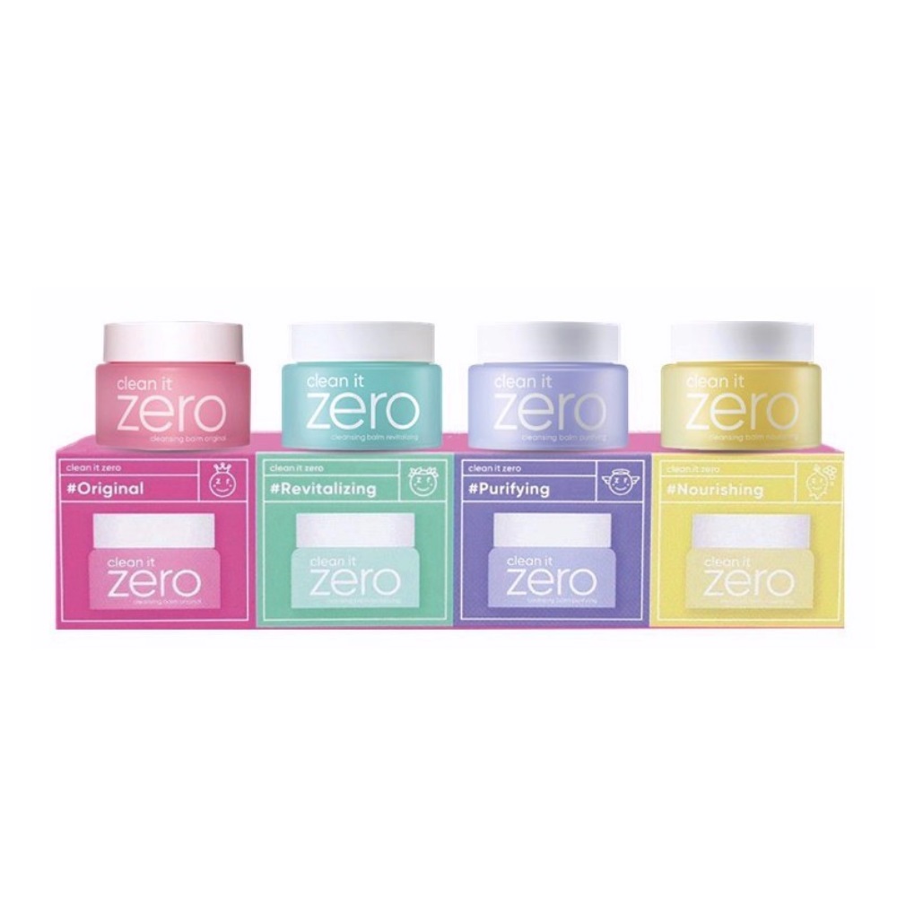 5002831730710045 Clean it Zero zestaw oczyszczających balsamów do twarzy 4x7ml - obrazek 1