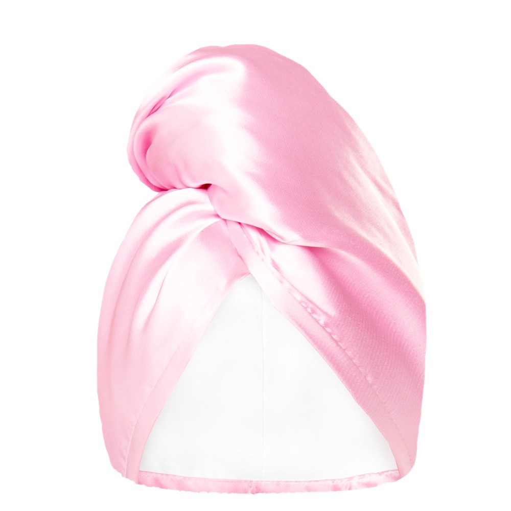 50201091764841348 Sport & Satin Hair Towel Wrap superchłonny dwustronny turban do włosów Pink - obrazek 1