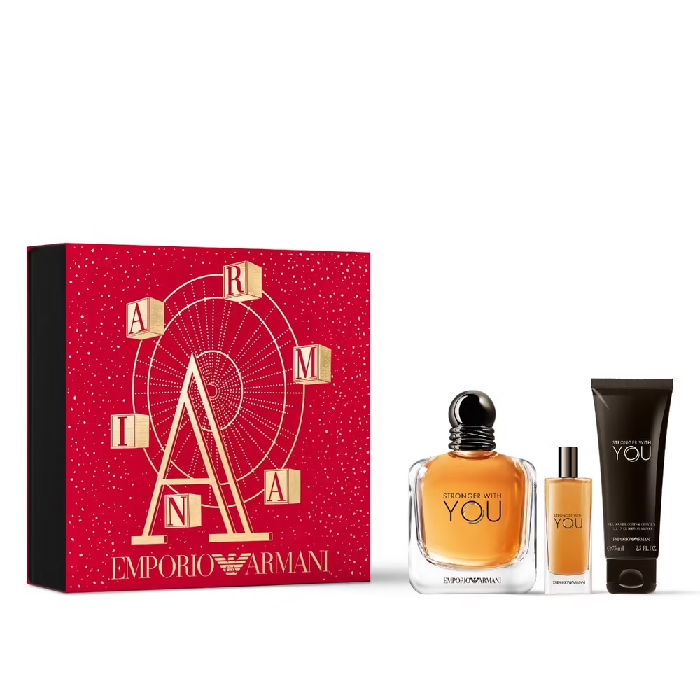 50286631670391137 Stronger With You zestaw woda toaletowa spray 100ml + woda toaletowa 15ml + żel pod prysznic 75ml - obrazek 1