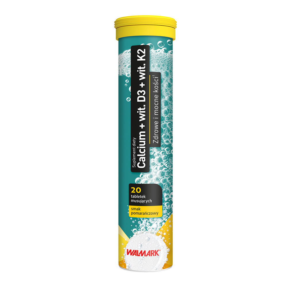 5034911755063172 Calcium + Witamina D3 + Witamina K2 suplement diety 20 tabletek musujących - obrazek 1