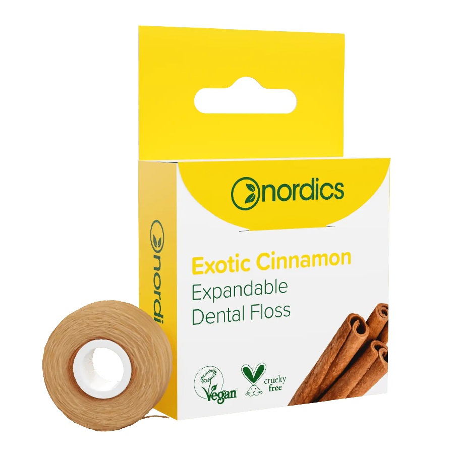 50412561680092234 Expandable Dental Floss nić dentystyczna Egzotyczny Cynamon 30m - obrazek 1