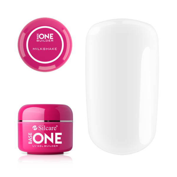 50528361612780671 Base One Builder Gel UV żel budujący do paznokci Milkshake 50g - obrazek 1