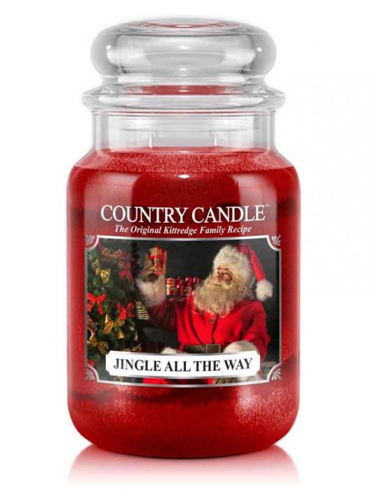 50660931642610482 Duża świeca zapachowa z dwoma knotami Jingle All The Way 652g - obrazek 1