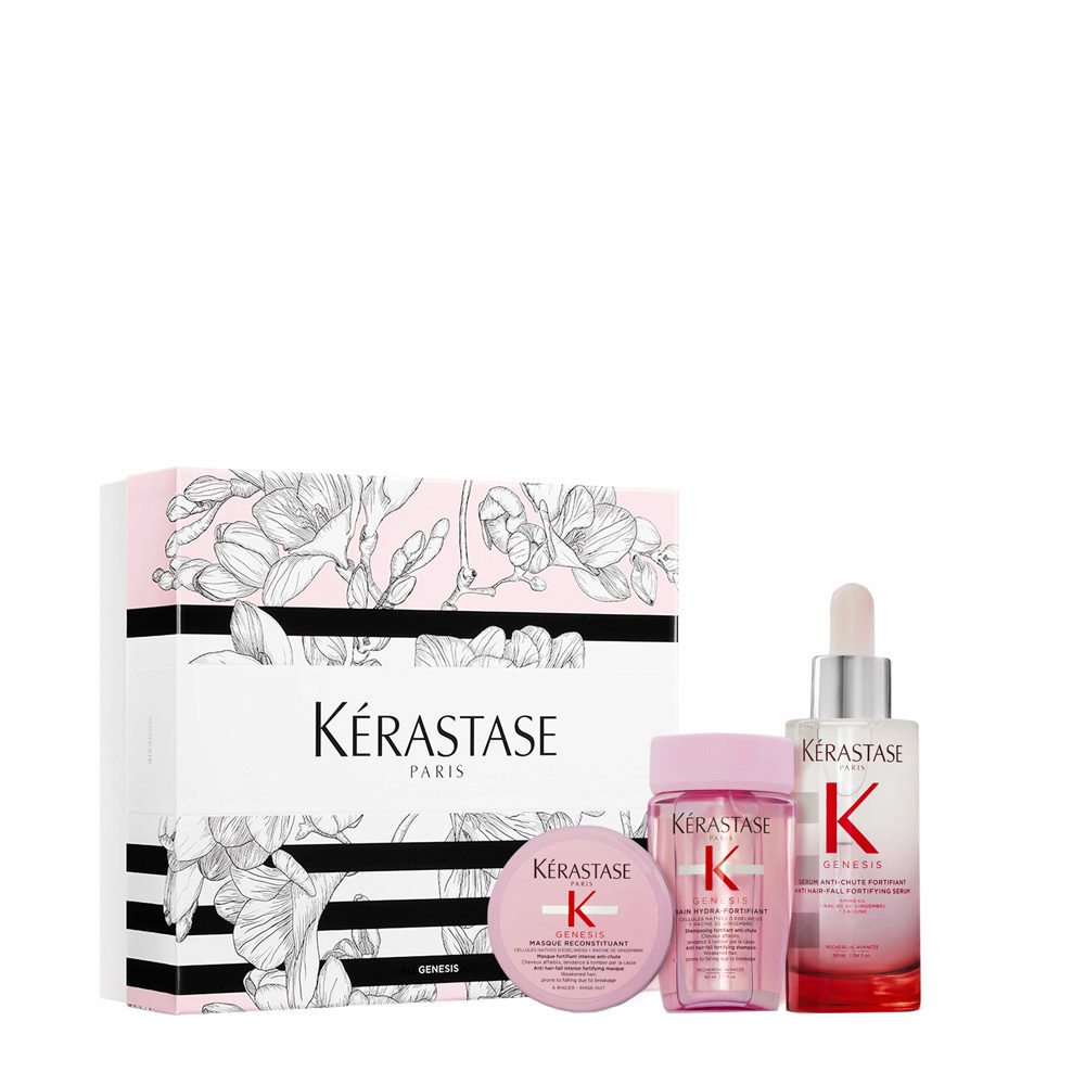 50724391657707362 Genesis zestaw serum przeciw wypadaniu i łamliwości włosów 90ml + szampon do włosów 80ml + maska do włosów 75ml - obrazek 1