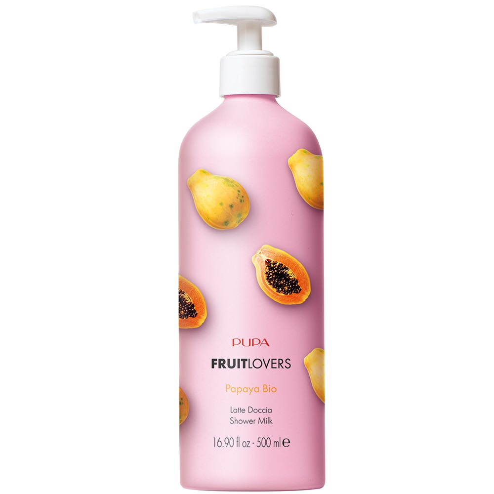 5082201685443678 Fruit Lovers Shower Milk mleczko pod prysznic Papaya 500ml - obrazek 1