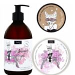 Kocica Piwonia zestaw żel pod prysznic 500ml + masełko do twarzy 50ml + peeling do ciała 200ml