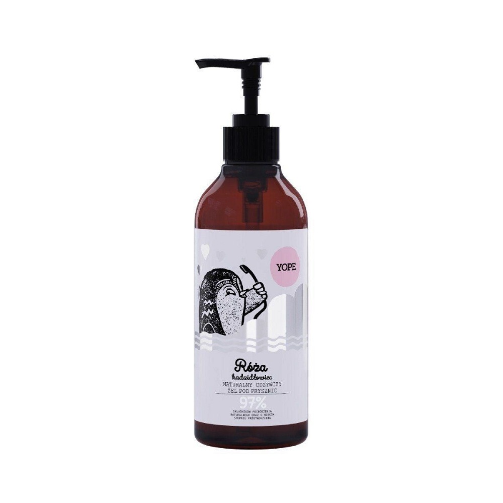 51301021614608753 Naturalny odżywczy żel pod prysznic Róża i Kadzidłowiec 400ml - obrazek 1