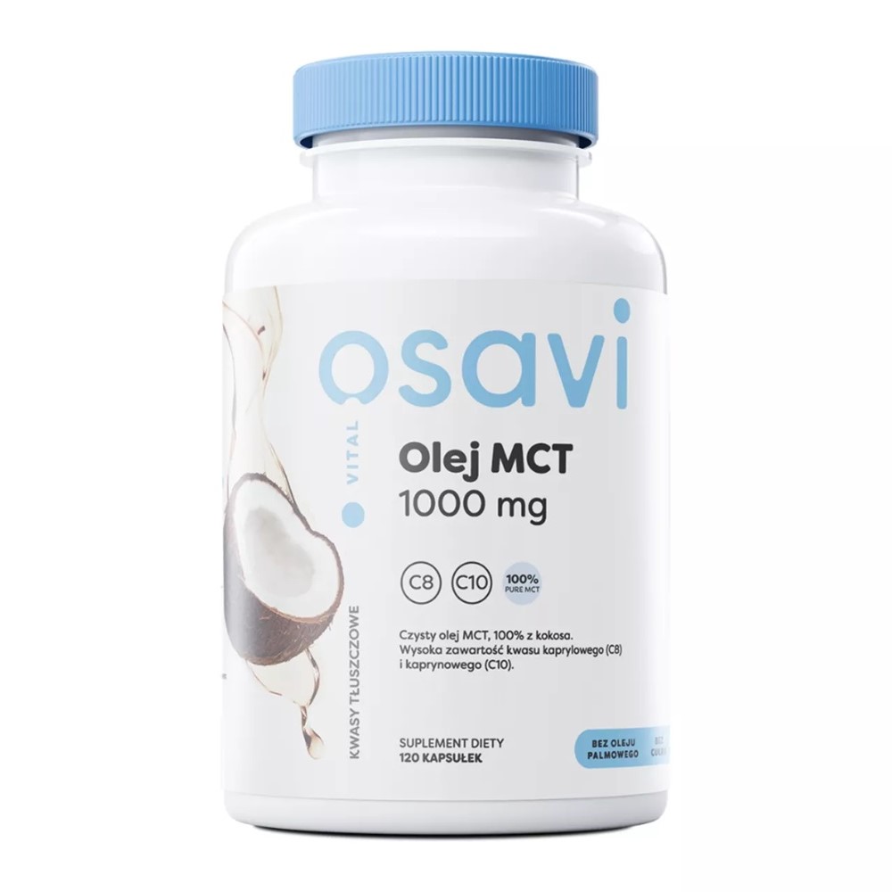 51721691717764700 Olej MCT 1000mg suplement diety 120 kapsułek - obrazek 1