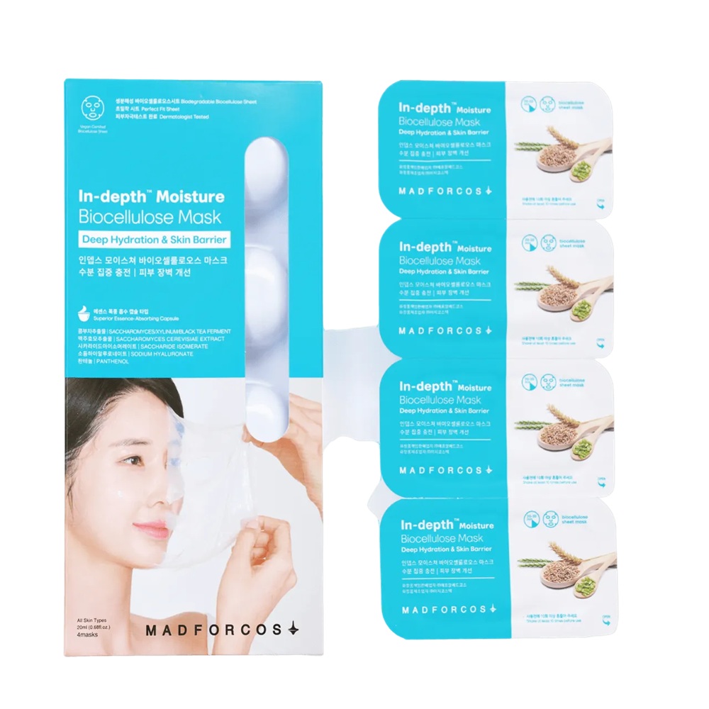 51737071761831503 In-Depth Moisture Biocellulose Mask nawilżająca maska do twarzy 4x20ml - obrazek 1