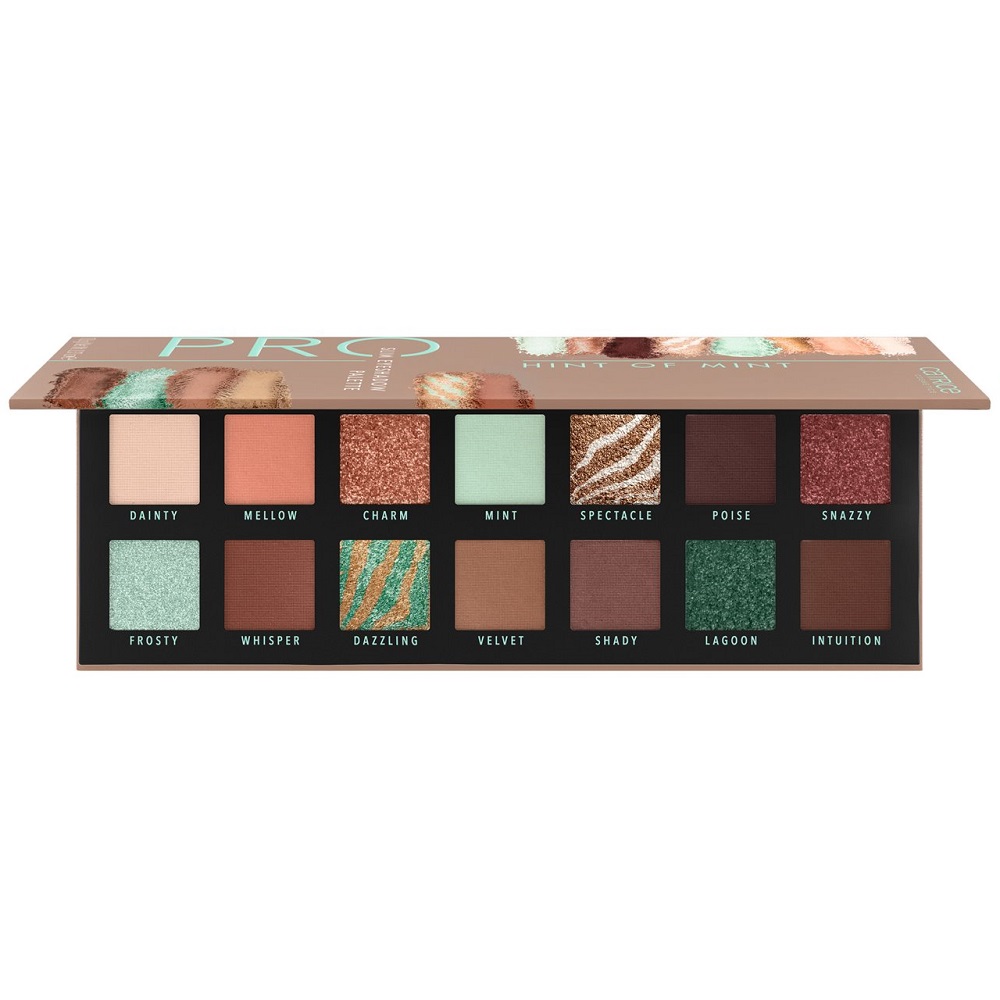 51903641725882133 Pro Hint of Mint Slim Eyeshadow Palette paleta cieni do powiek 010 Aesthetic Vibes 10.6g - obrazek 1