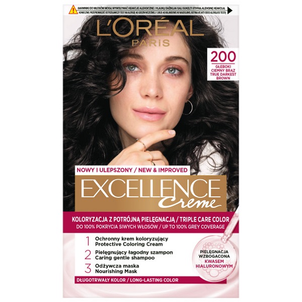 51961301725618529 Excellence Creme farba do włosów 200 Głęboki Ciemny Brąz - obrazek 1