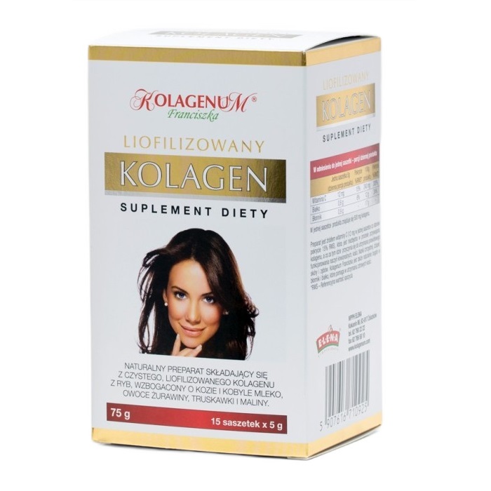 51961911760368529 Kolagenum Franciszka liofilizowany kolagen suplement diety w saszetkach 15x5g - obrazek 1